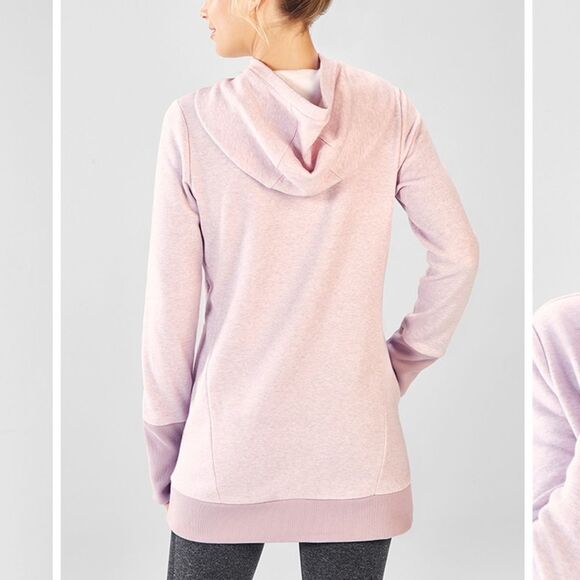 Fabletics Light Pink/Purple Cowl Neck Sweater - Picture 2 of 10